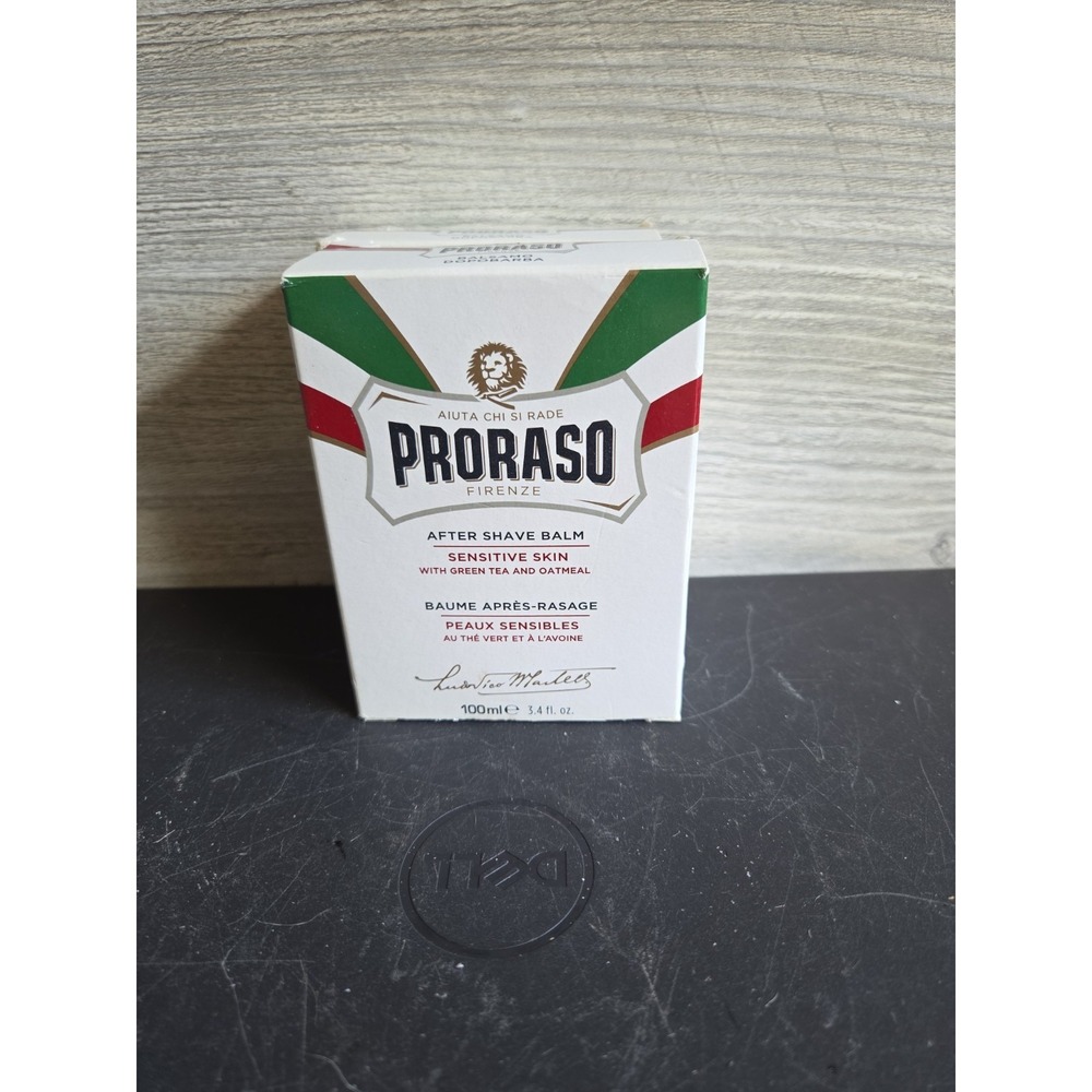 2 PRORASO After Shave Balm Sensitive Skin Green Tea & Oatmeal 3.4 Fl Oz E6
